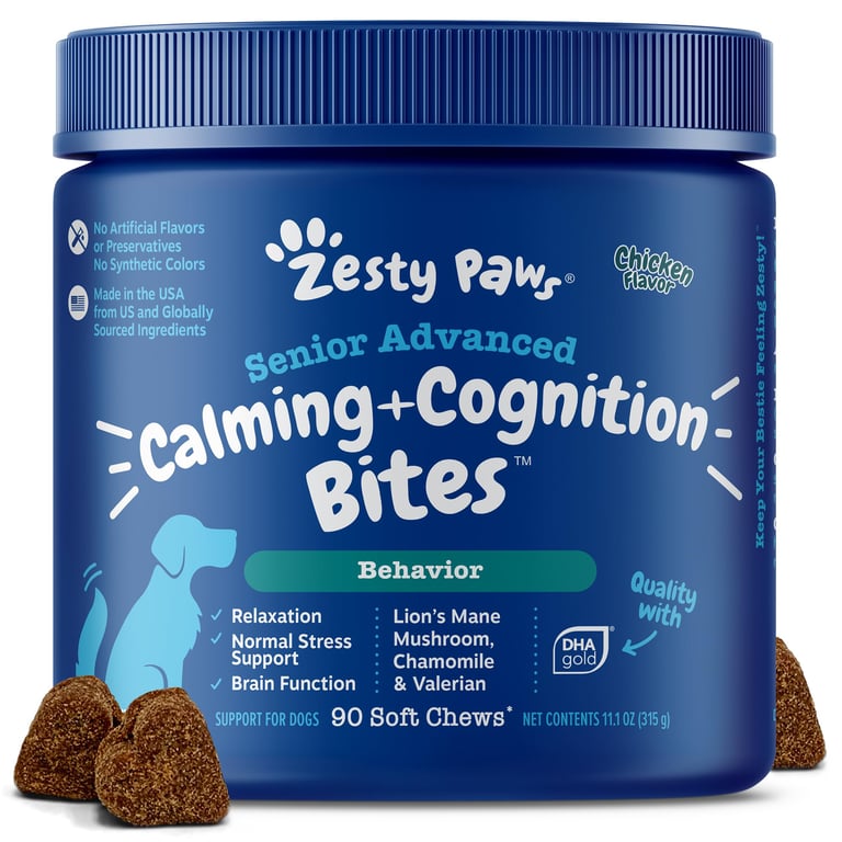 Zesty Paws Calming Chews for Senior Dogs