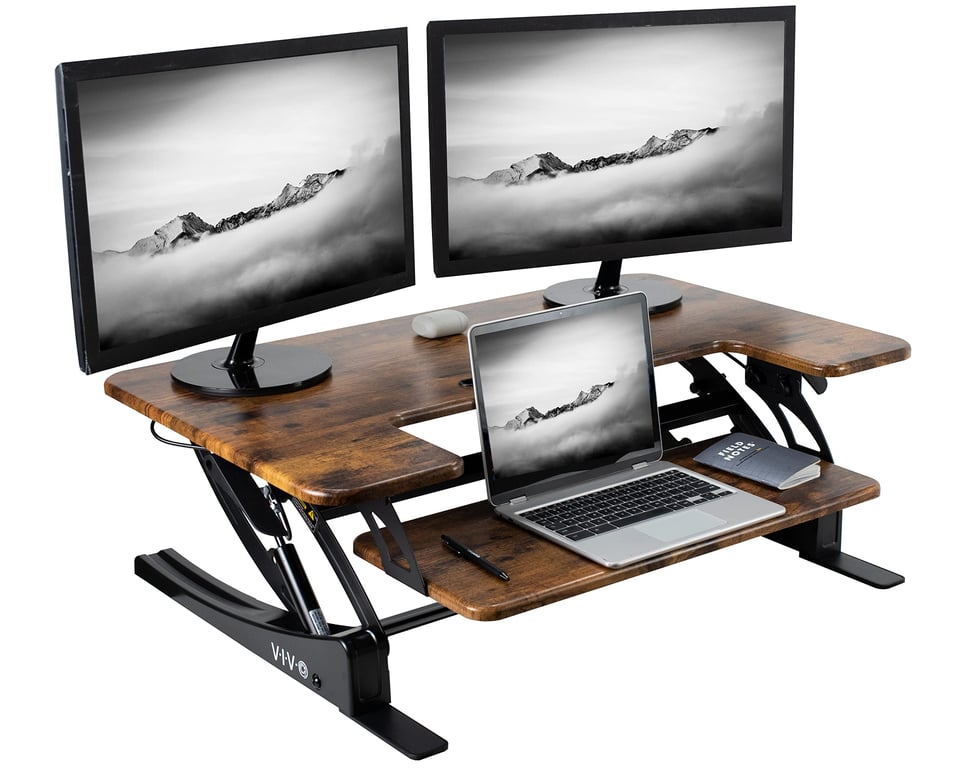 VIVO 36‑Inch Adjustable Desk Converter