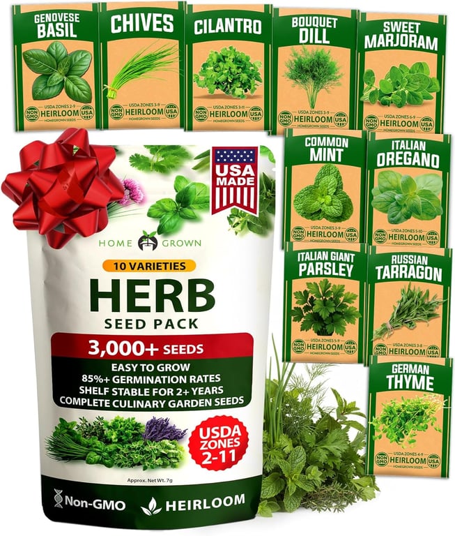 HOME GROWN 10 Herb Seed Pack