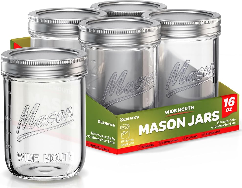 SEWANTA Mason Jars
