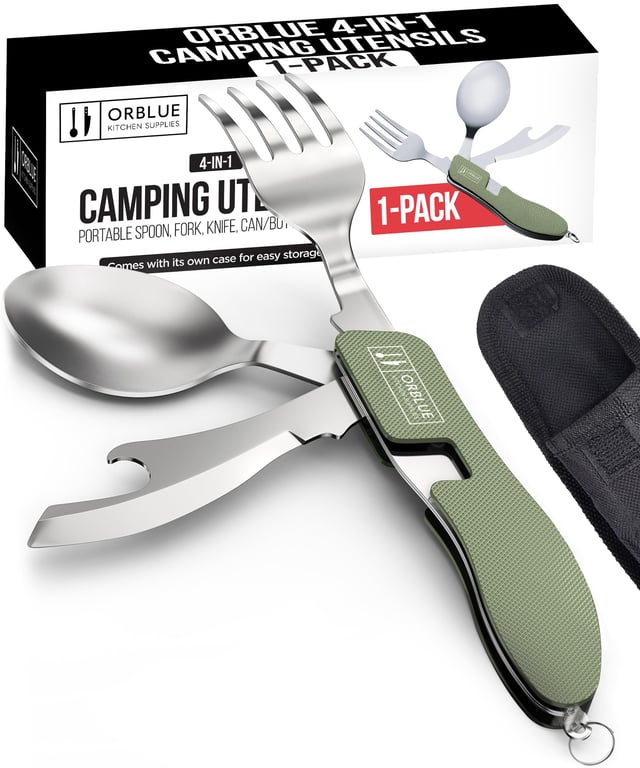 Orblue 4-in-1 Camping Utensil
