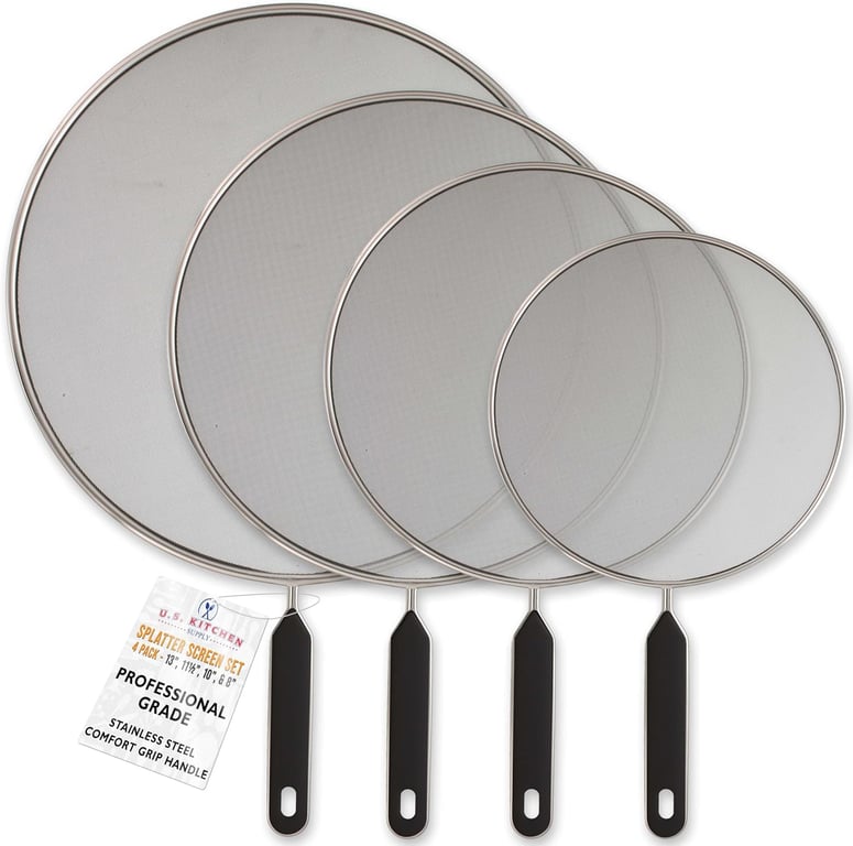 U.S. Kitchen Supply 4‑Pc Splatter Guards