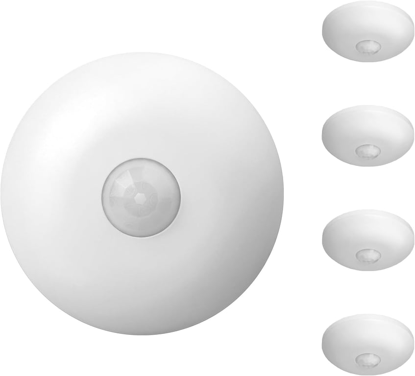 ECOELER Occupancy Ceiling Sensor Switch, 360° Passive Infrared PIR Motion Sensor, 120-277VAC, Neutral Wire Required, Automatic Commercial or Residential Lighting Solution, UL Listed, 5 Pack