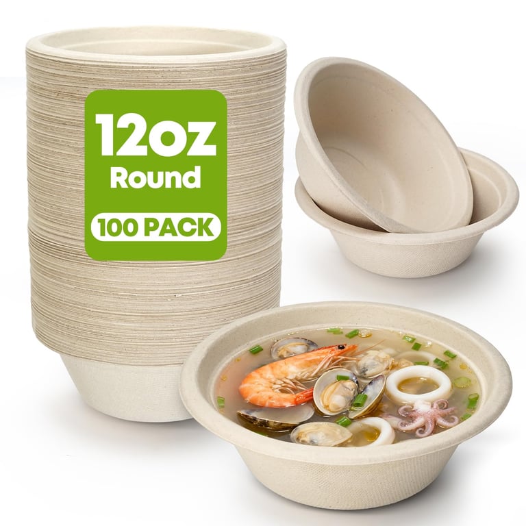 W&Y Compostable Paper Bowls
