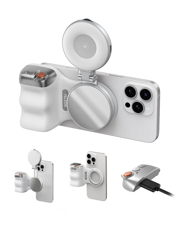 TELESIN Grip & Light
