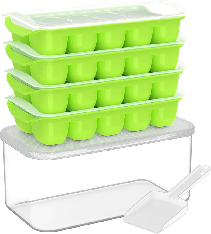 DOQAUS Ice Cube Tray with Bin – RV Version
