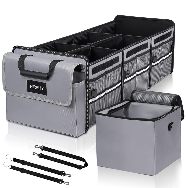 HIRALIY Foldable Car Trunk Organizer