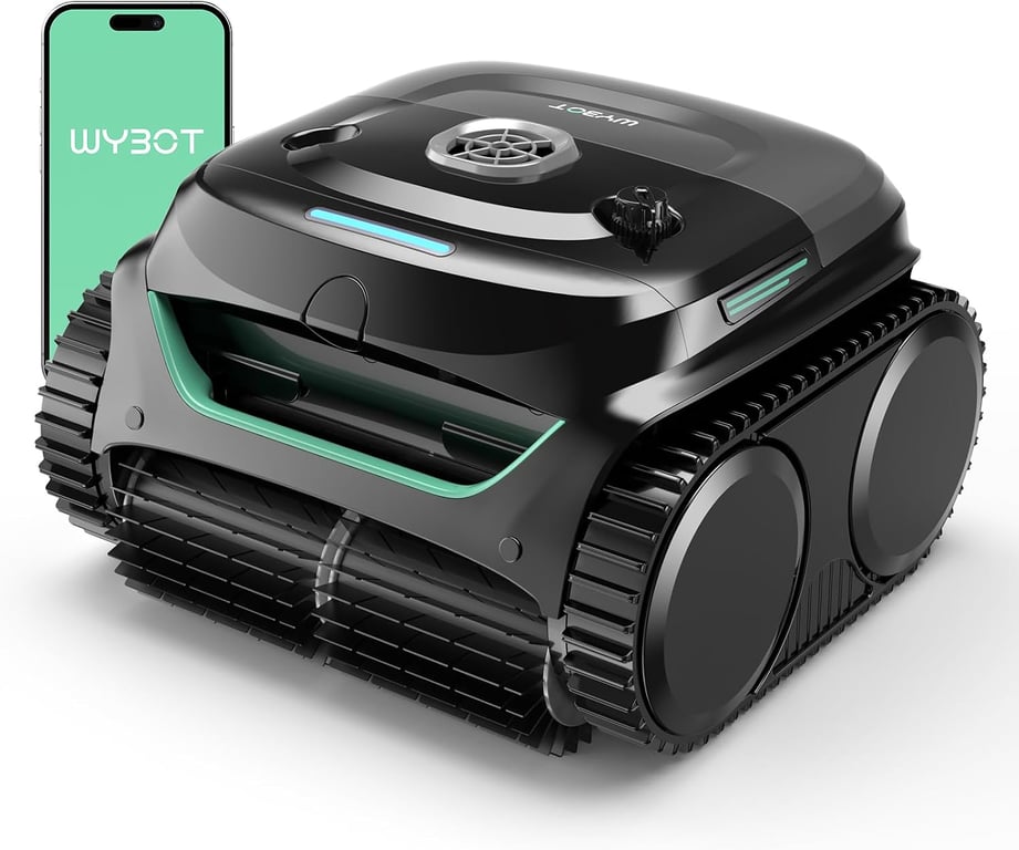 Wybot C2 Cordless Pool Vacuum for Inground Pools, Robotic Pool Cleaner