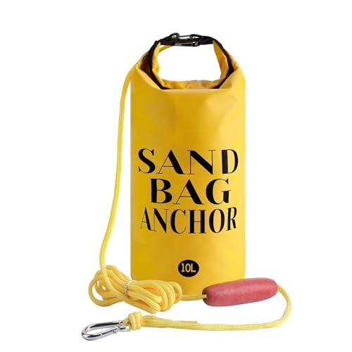 RunNico Sand Anchor for Small Boats, 2 in 1 500D PWC Jet Ski Anchor Kit