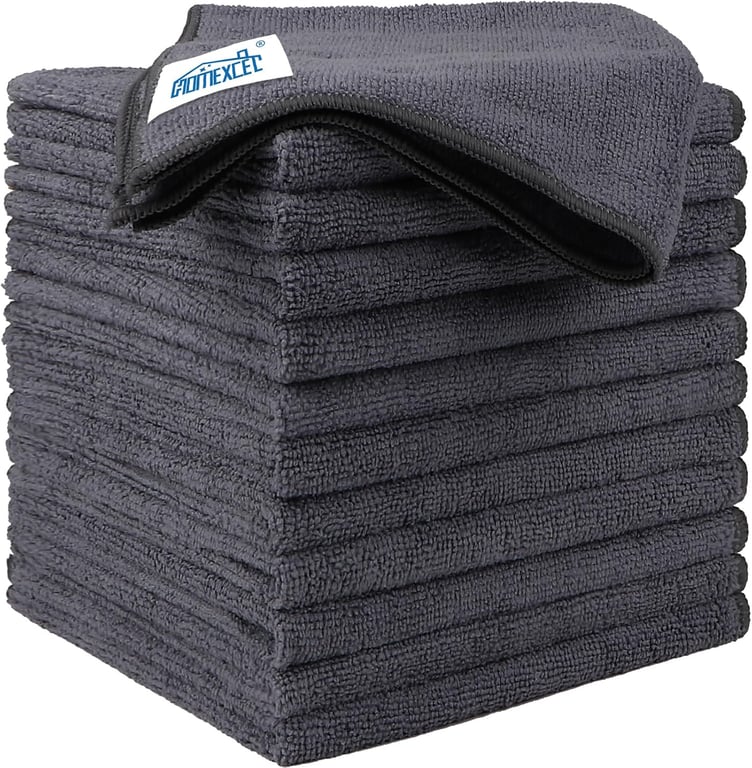HOMEXCEL Microfiber Cleaning Cloths 12 Pack