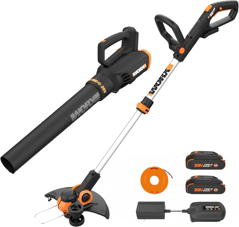 WORX 20V Trimmer & Blower Kit