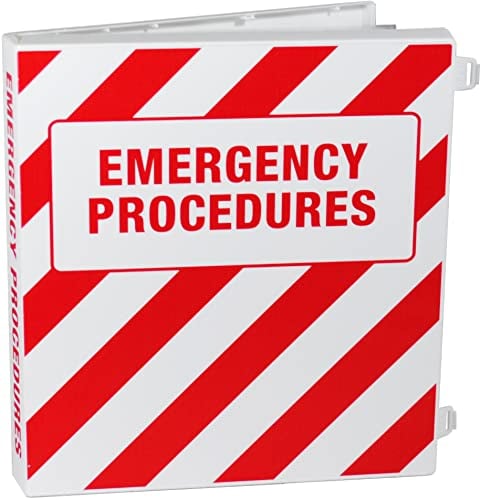 UniKeep Emergency Procedures Binder - 1.5 Inch Spine - with Metal D-Rings