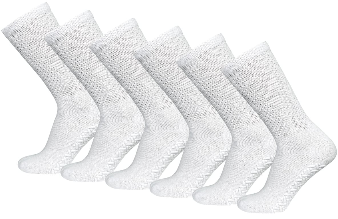 Brooklyn Non‑Skid Diabetic Crew Socks