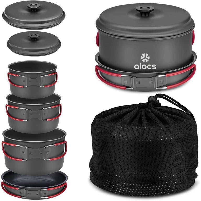Alocs Camping Cookware Set