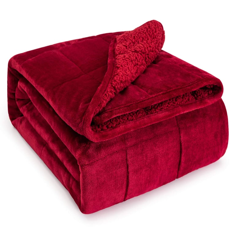 Wemore 15lb Sherpa Weighted Blanket