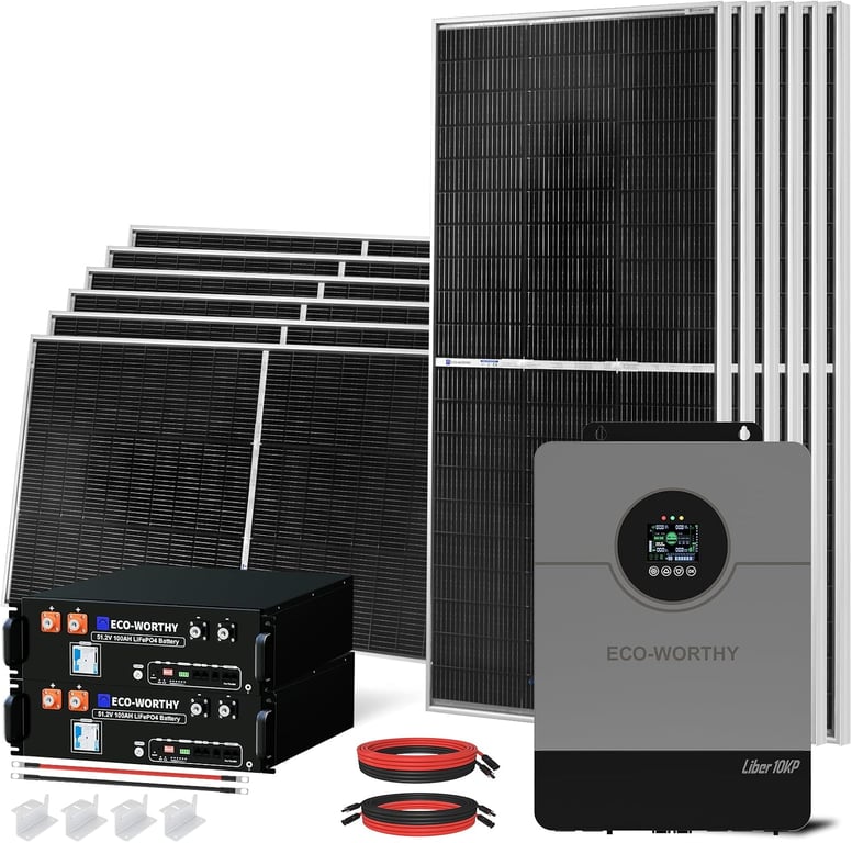 ECO-WORTHY 10kW Off-Grid Solar System