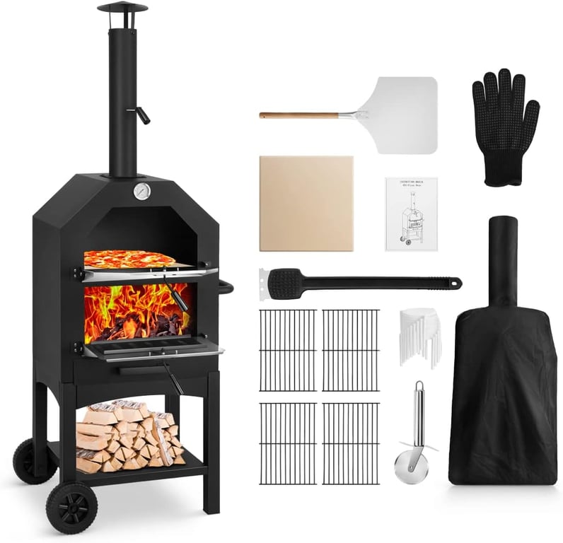 EDOSTORY Wood‑Fired Pizza Oven
