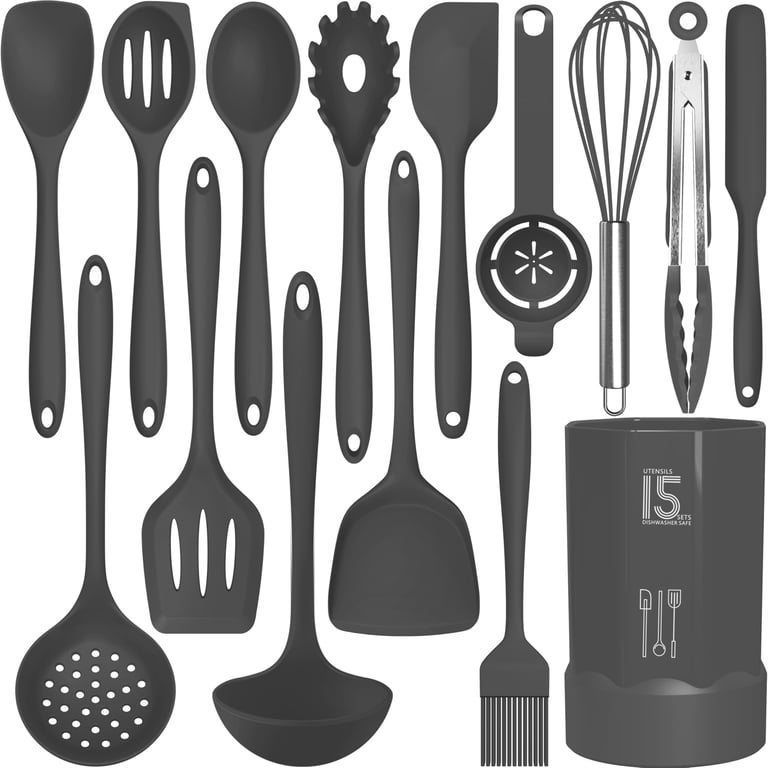 AOTHOD Silicone Cooking Utensils Set