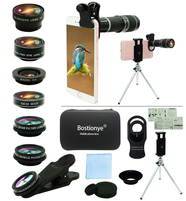 Bostionye 11-in-1 Smartphone Camera Lens Kit