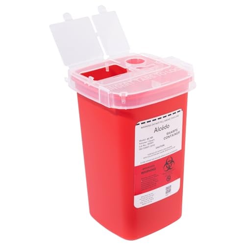 Alcedo 1‑Quart Sharps Container