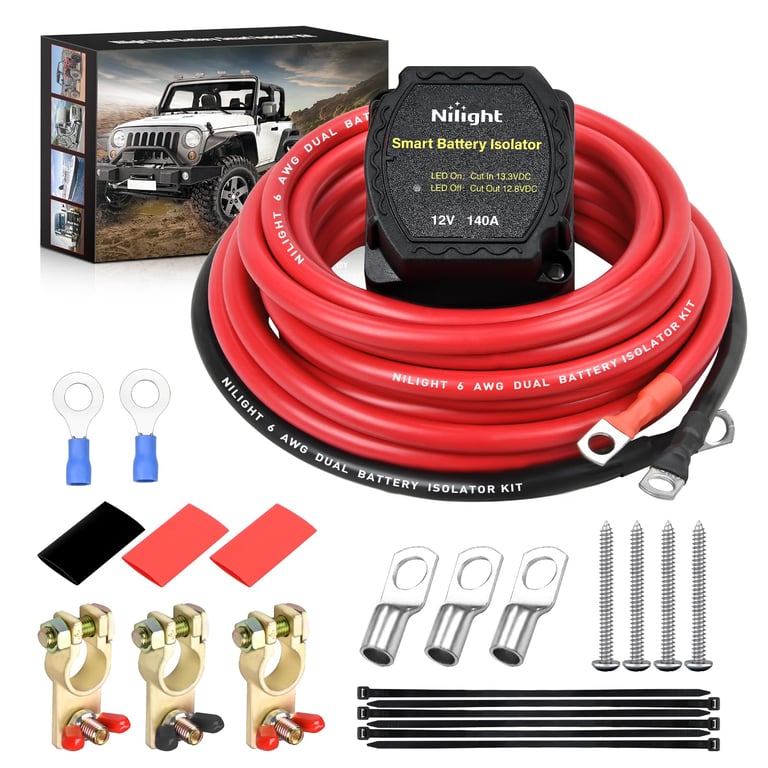 Nilight Dual Battery Isolator Kit
