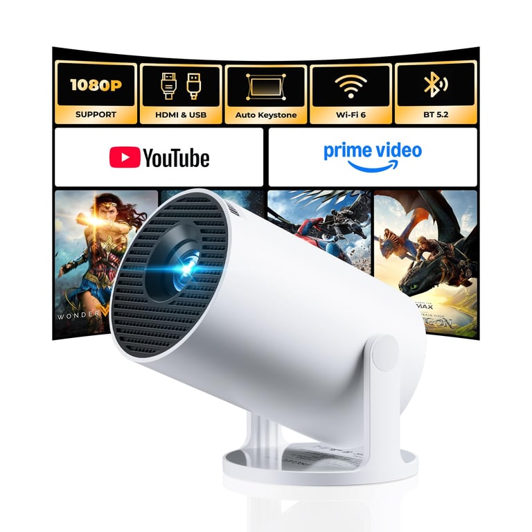 CLOKOWE Smart Mini Projector