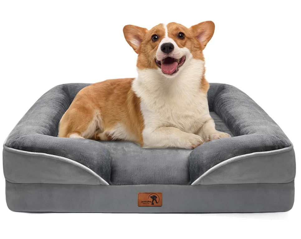 Spotted Play Orthopedic Dog Sofa Bed