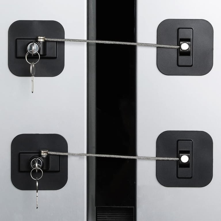 BAOWEIJD 2-Pack Fridge/Freezer Locks