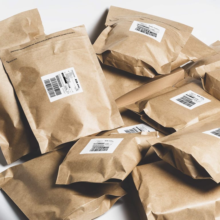 RUSPEPA 9.3x13 Self‑Seal Kraft Mailers