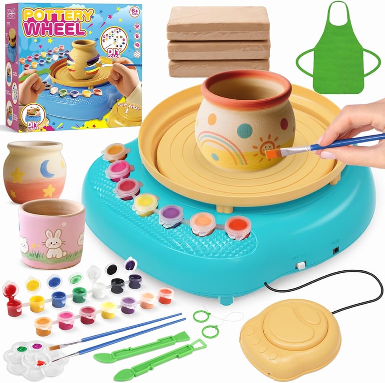 Kids Pottery Wheel Air Dry Kit
