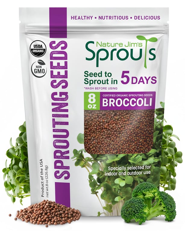 Nature Jim's Organic Broccoli Seeds
