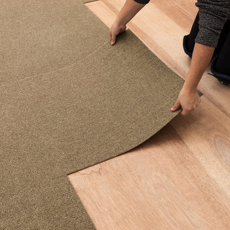 Mohawk Home Tan Carpet Tile