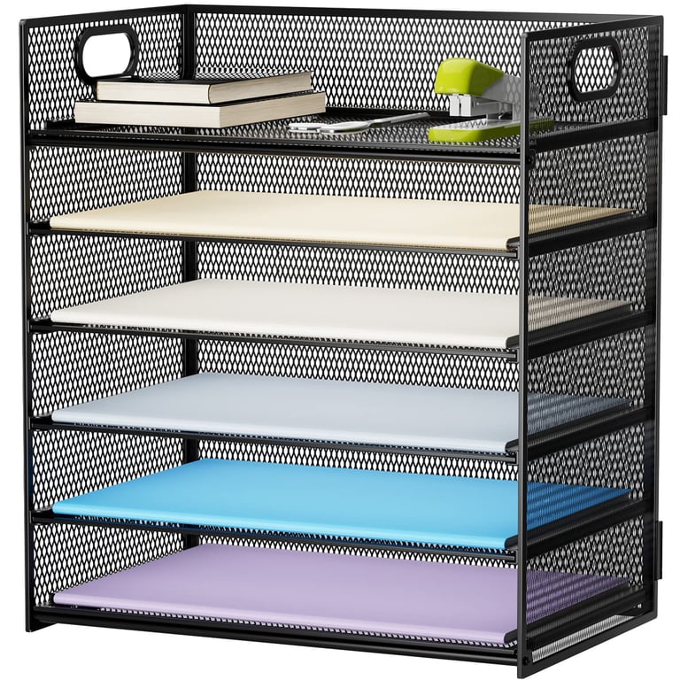Marbrasse 6‑Tier Mesh Desk Organizer