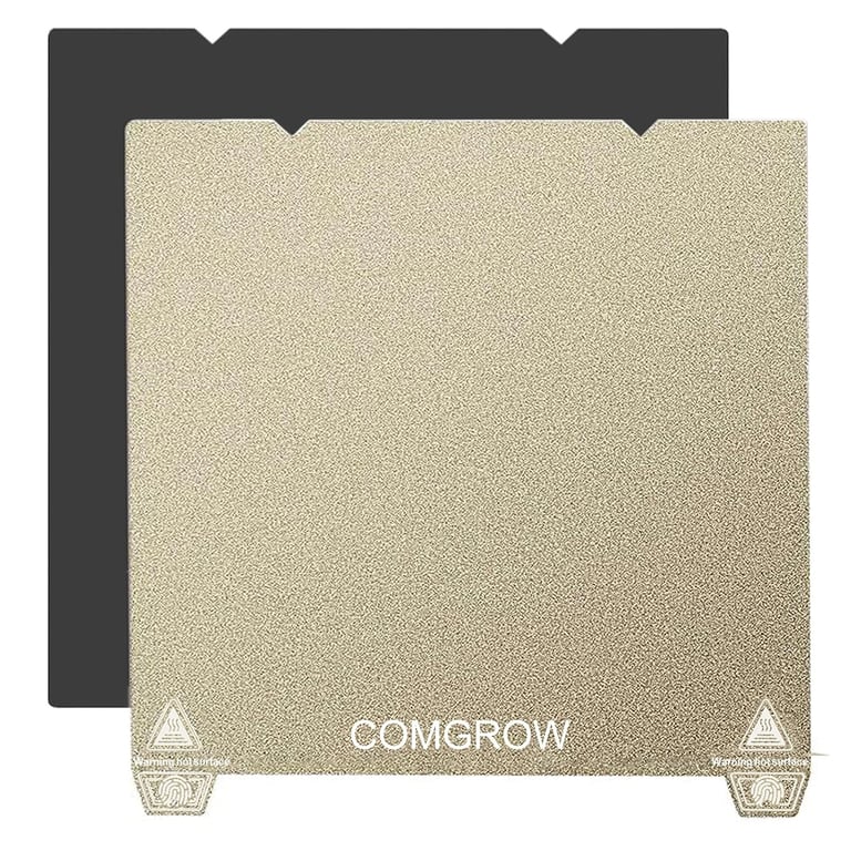 Comgrow Ender 3 V3 KE PEI Spring Steel 235x235mm, Texture PEI Sheet | Magnetic Flexible Heated Bed, Ender 3 V3 SE Build Plate for Creality K1C/K1/Ender 3 V3/Ender 3/Ender 3 Pro/Ender 3 V2/V2 Neo