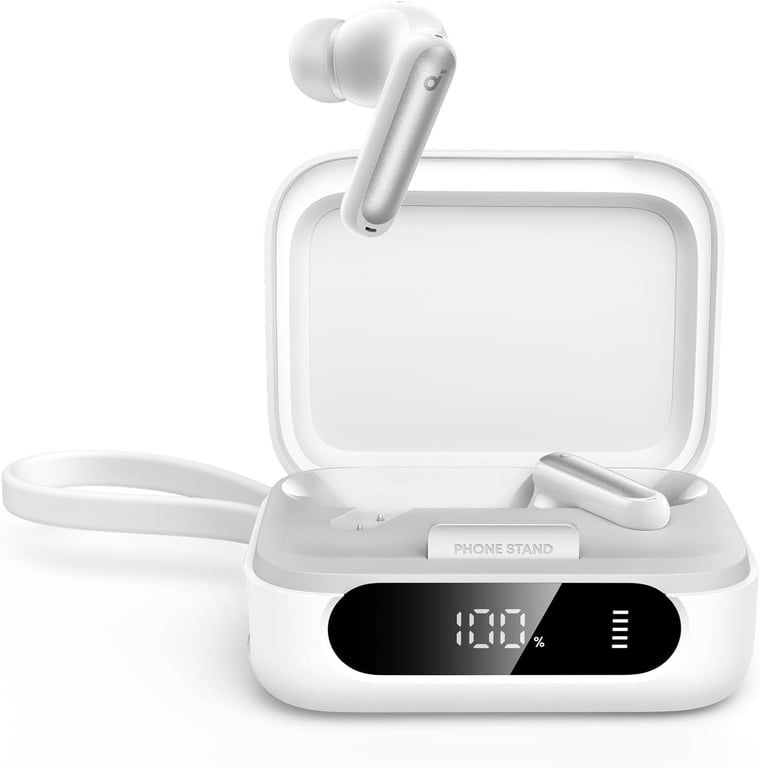 Soundcore P41i by Anker Adaptive Noise Cancelling Earbuds | With Portable Charging, Only for USB-C Charging, 192H with Case, 6-Mic AI Clear Calls, IPX5 Wireless Bluetooth Earbuds