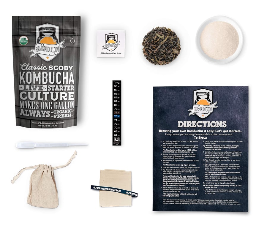 Fermentaholics Kombucha Ingredient Kit