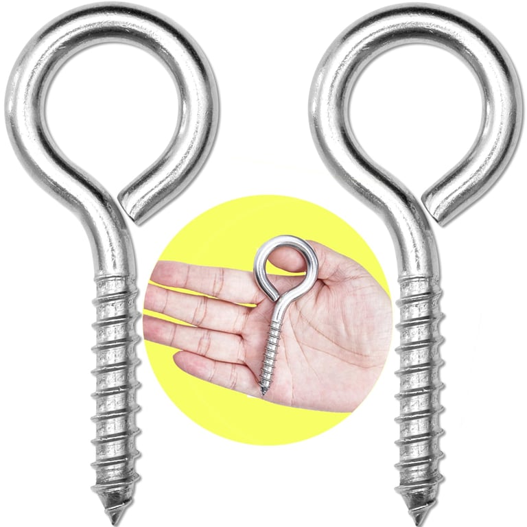 HXLPAY Heavy Duty Screw Eye Hooks