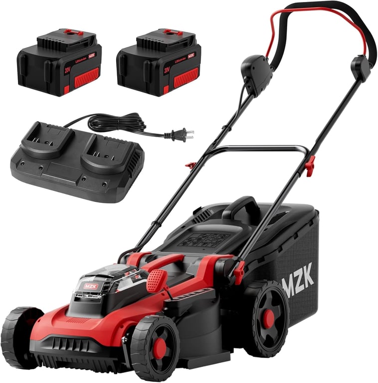 MZK 40V 16-Inch 2-in-1 Lawn Mower, Brushless Cordless Push Mower