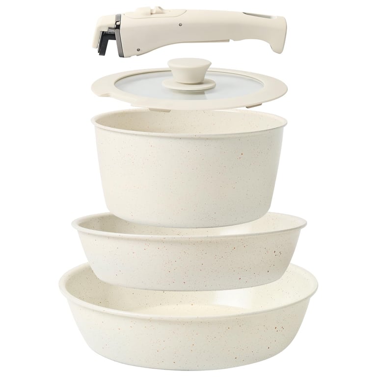 Tibbicc 5‑Piece Ceramic Cookware Set