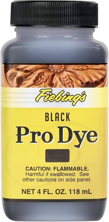 Fiebing's Pro Dye Leather Dye (4 Fl Oz) - Alcohol-Based, Penetrating, Permanent Dye for Shoes, Belts, Furniture - Vivid Color, Superior Color Fastness