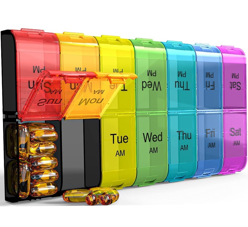Colorwing XL AM/PM 7-Day Pill Organizer