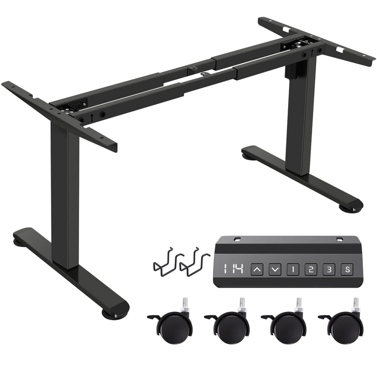 farexing Electric Desk Frame with Wheels
