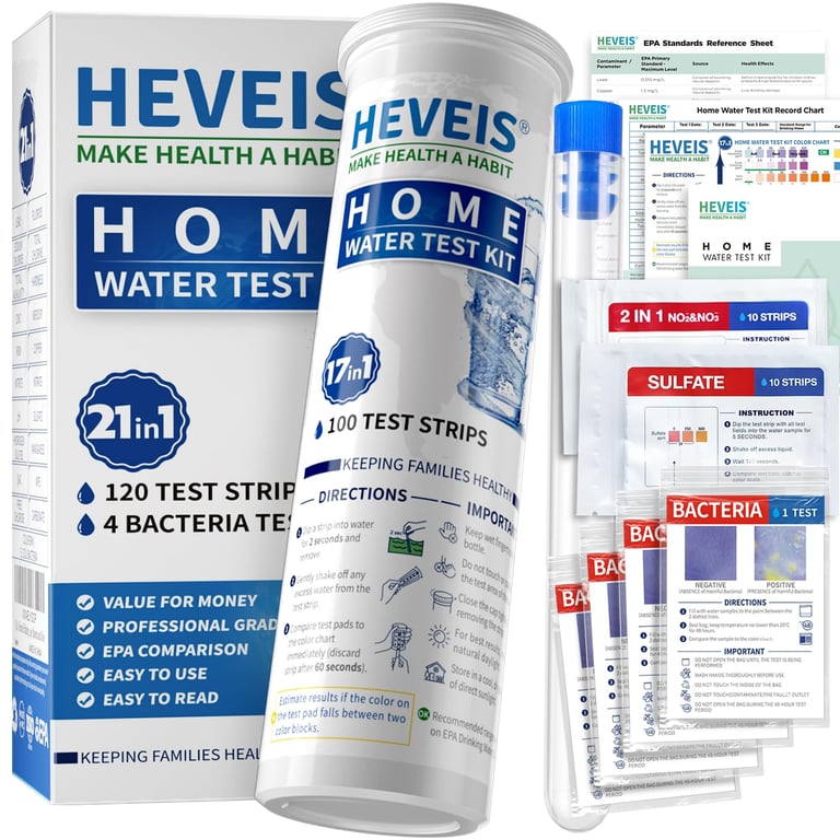 21‑in‑1 Home Drinking Water Testing Kit