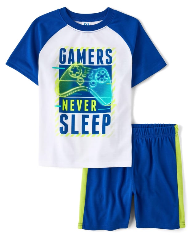 The Children's Place Boys 2‑Piece Short‑Sleeve PJs