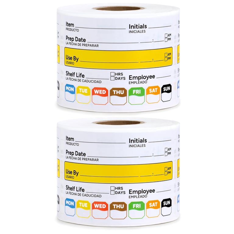 GUEER Shelf Life Food Rotation Labels