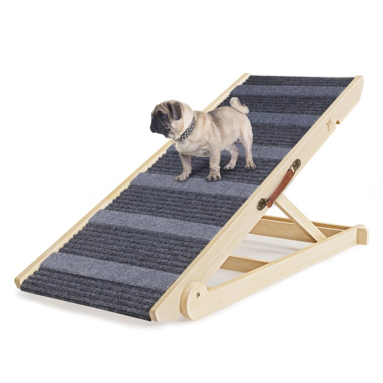 YaFiti Wooden Adjustable Dog Ramp