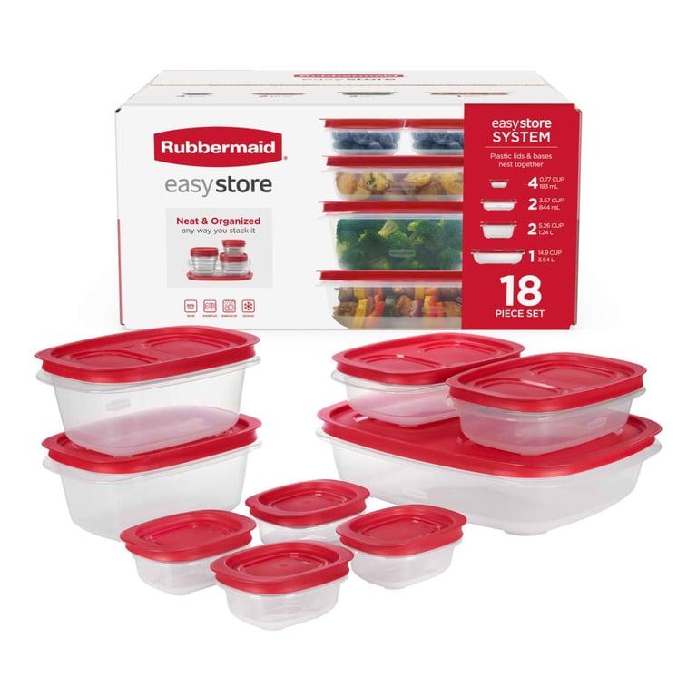 Rubbermaid EasyStore 18pc Food Container Set