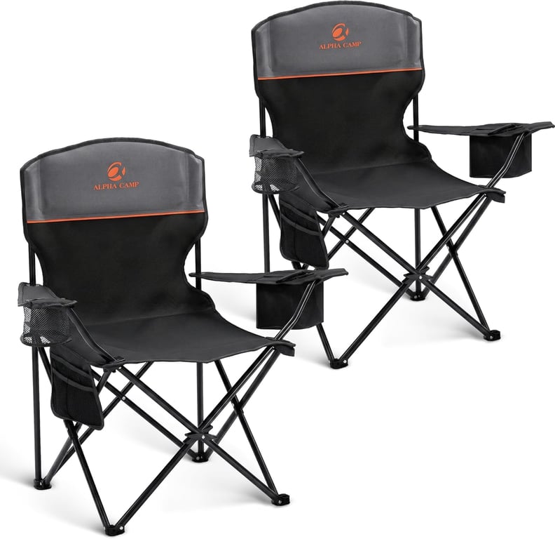 ALPHA CAMP Folding Camping Chair 2-Pack
