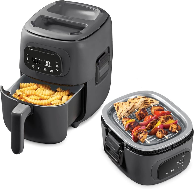 Dash Flip & Fry Grill & Air Fryer