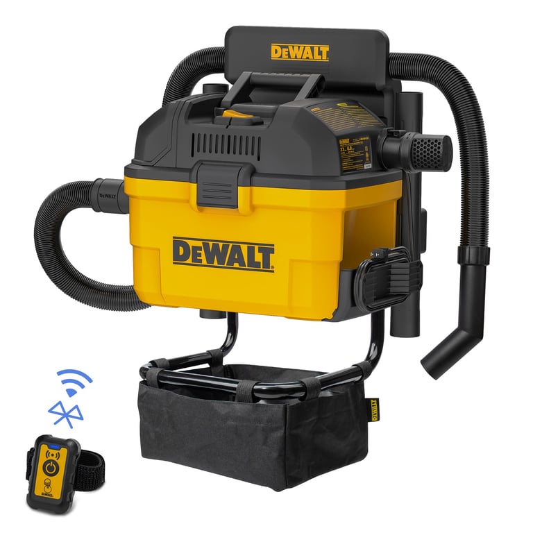 DEWALT 6 Gal 5 HP Wall‑Mount Wet/Dry Vac